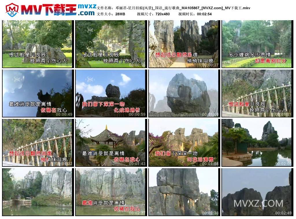 邓丽君-星月泪痕(风景)_国语_流行歌曲_MA105867